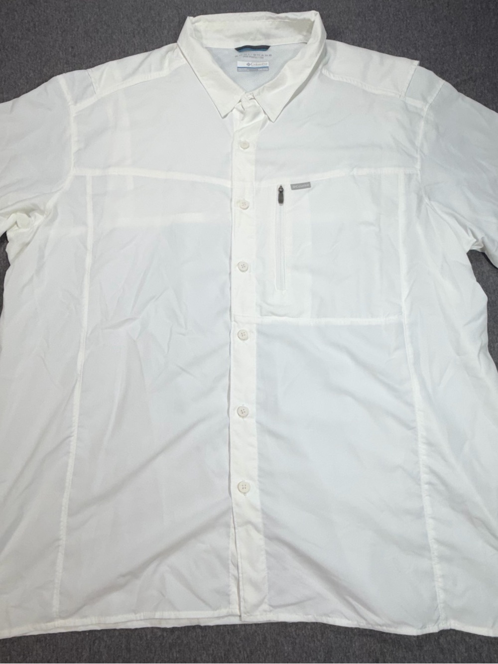 Columbia PFG Men's White Omni Shade Vented Fishing Button Up Outdoors